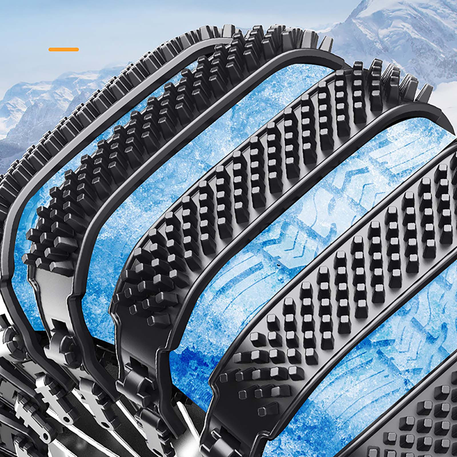 Reusable Anti Snow Chains of Car,Snow Tire Chains,Universal Adjustable Emergency Portable Snow Tire Chains for Car SUV Pickup Trucks Car Vuyungers Snow Chains Non-Slip Cable Tie